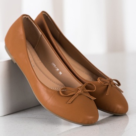 Diamantique Ballerines classiques brun 3