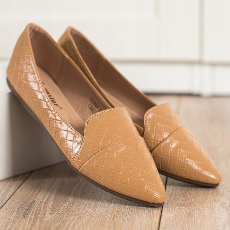 Seastar Ballerines à la mode avec cuir écologique brun 2