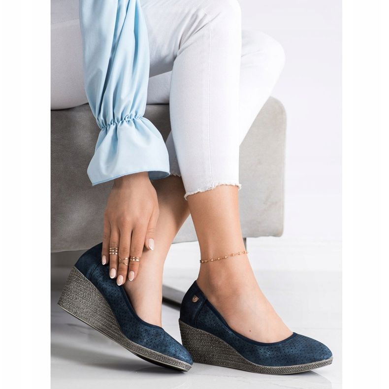 Goodin Pompes compensées légères bleu marin bleu 1