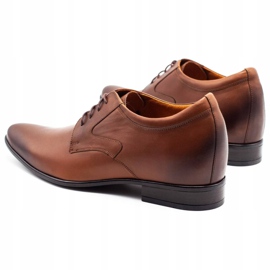 Olivier Chaussures habillées pour hommes P11 augmentant le coin couvert brun 4