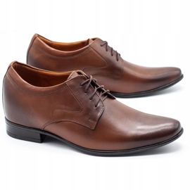 Olivier Chaussures habillées pour hommes P11 augmentant le coin couvert brun 1
