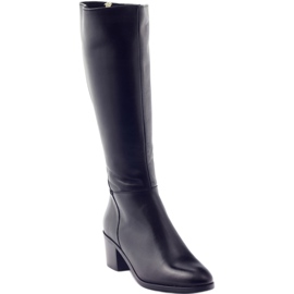 Bottines noires à talons Anabelle 1180 le noir 1