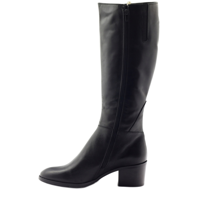 Bottines noires à talons Anabelle 1180 le noir 2
