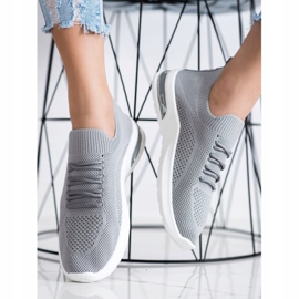 Diamantique Chaussures de sport grises 2