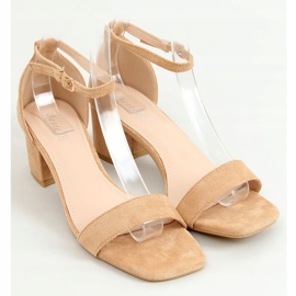 Sandales à talons camel X503-21SA-2 Camel beige brun 3