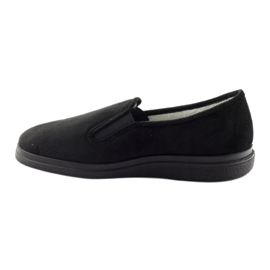 Dr.RORTO BEFADO SHOSTES SHIPPERS MEN'S SLIPPERS 991M002 Black Silber Insert noir 2