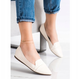 Seastar Ballerines à la mode avec cuir écologique beige 2