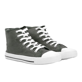 Baskets homme vertes kaki à cheville Gin 1