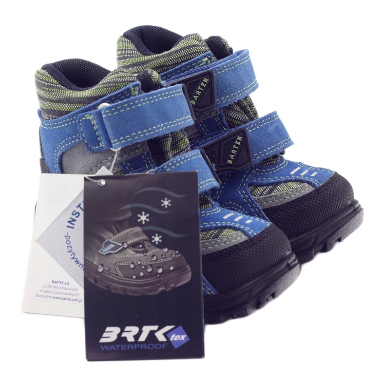 Bottes avec une membrane 91929 Gray Bartek gris 4