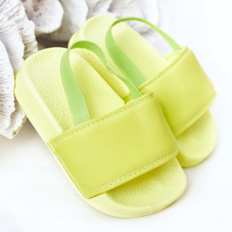 FR1 Pantoufles en caoutchouc citron vert pour enfants nageur 2