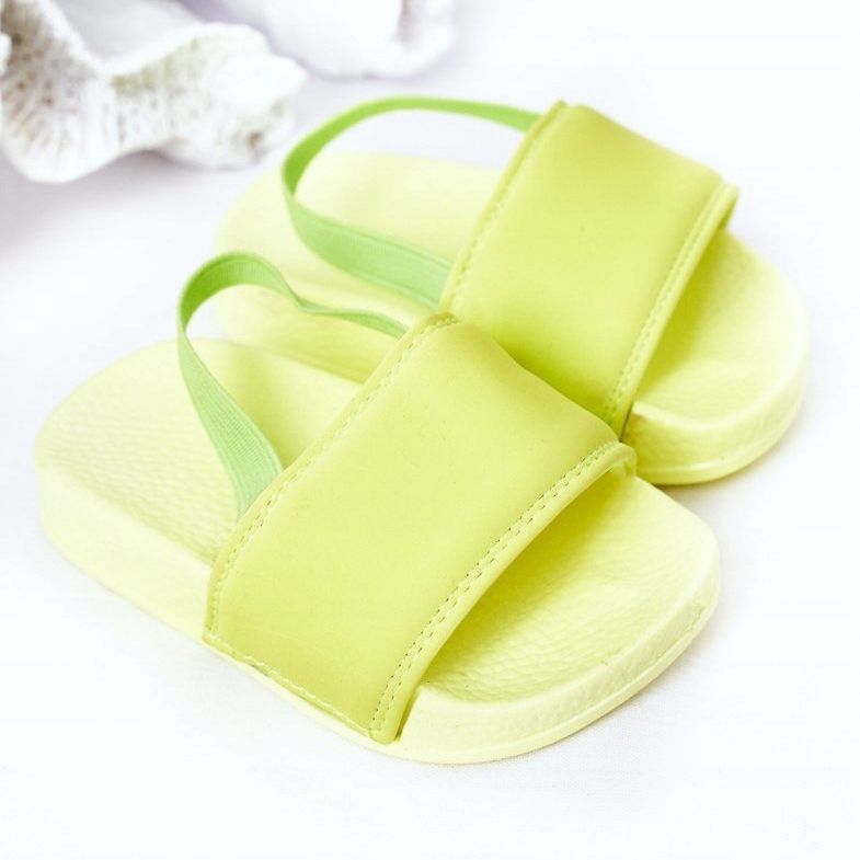 FR1 Pantoufles en caoutchouc citron vert pour enfants nageur 1
