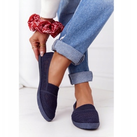 Baskets Ajourées Slip-On Bleu Marine Chillout 4