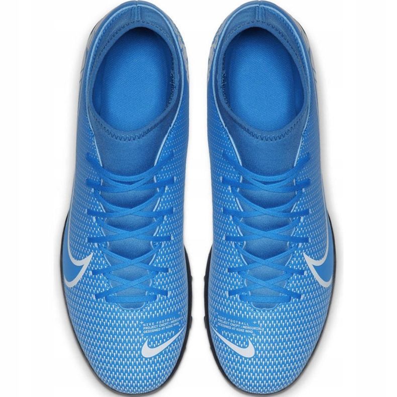 Nike Mercurial Superfly 7 Club Tf Jr AT8156 414 chaussures de football multicolore bleu 1