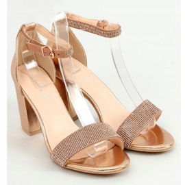 Sandales à talons champagne 1478 Champagne doré 1