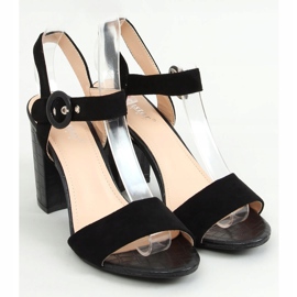 Sandales à talons noires SL1008P Noir 1