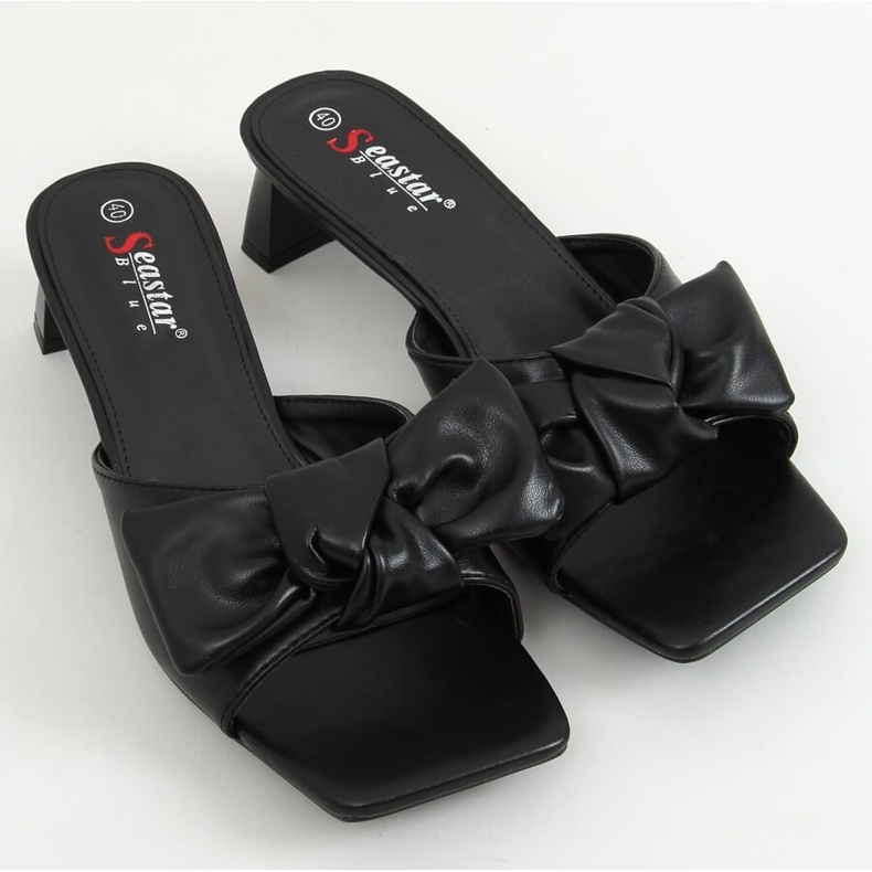 Escarpins de créateur noirs T388P Noir le noir 1