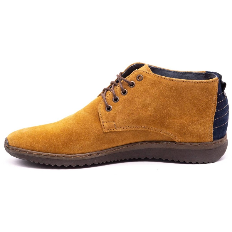Olivier Boots cuir homme 7018 rouge jaune 1