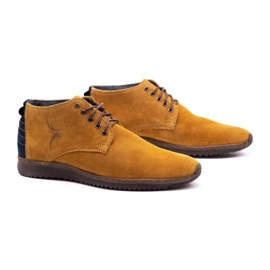 Olivier Boots cuir homme 7018 rouge jaune 2