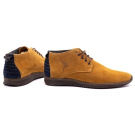 Olivier Boots cuir homme 7018 rouge jaune 4