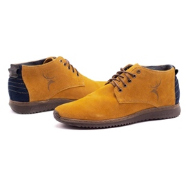 Olivier Boots cuir homme 7018 rouge jaune 6
