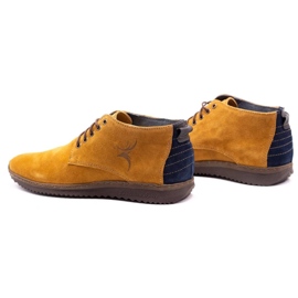 Olivier Boots cuir homme 7018 rouge jaune 7