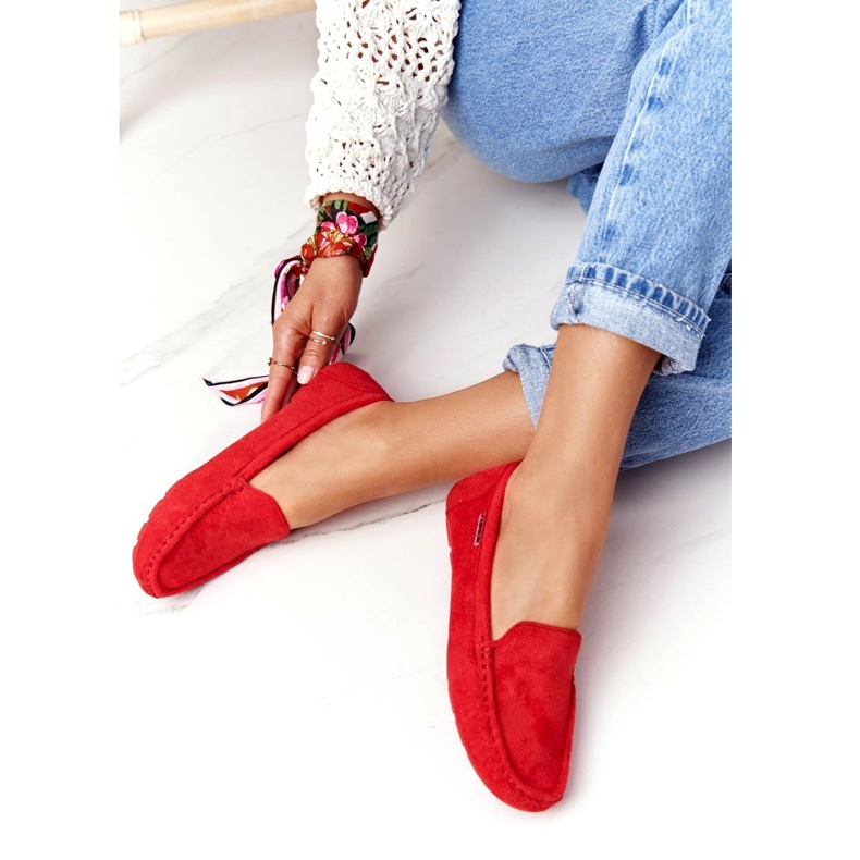 PH1 Mocassins Femme Rouge San Marino en daim 1 PH1 Mocassins Femme Rouge San Marino en daim 1