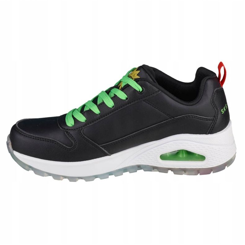 Skechers Uno Rugged-Vous êtes un méchant W 155326-BKMT le noir vert jaune 1