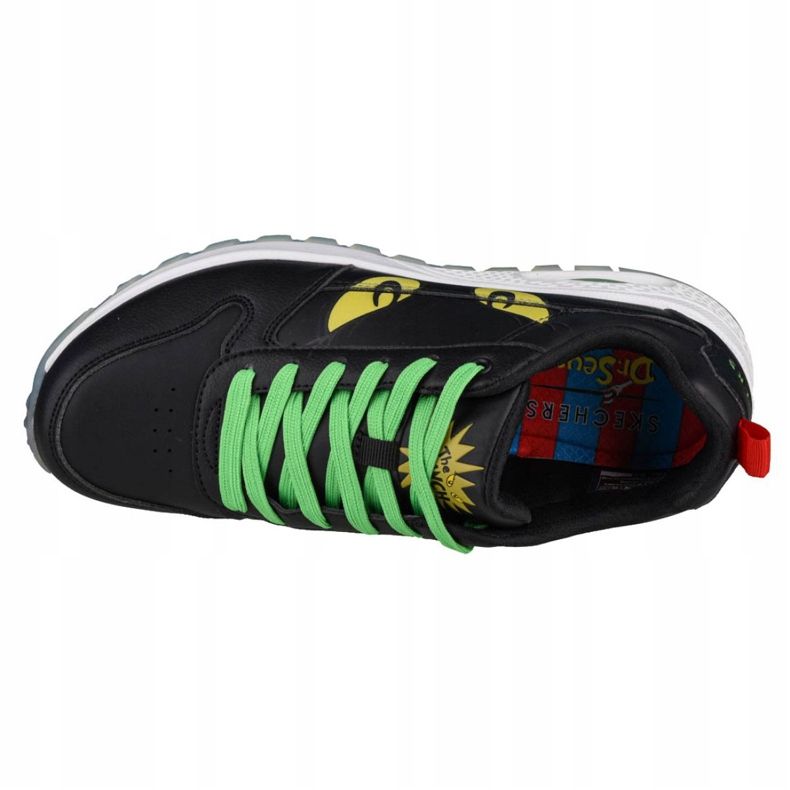 Skechers Uno Rugged-Vous êtes un méchant W 155326-BKMT noir vert jaune 2