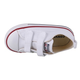 Converse Chuck Taylor All Star 2V Ox Jr 769029C blanc bleu marine 2