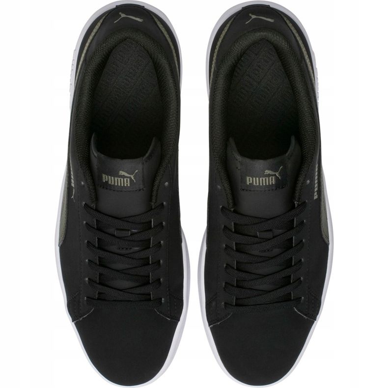 Chaussures homme Puma Smash v2 Buck noir 365160 05 le noir kaki 1 Chaussures homme Puma Smash v2 Buck noir 365160 05 le noir kaki 1