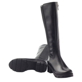 Bottes noires Hit de la mode Arka 2938 le noir 3