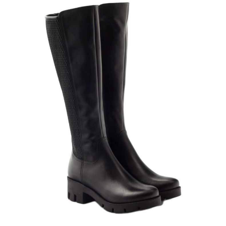 Bottes noires Hit de la mode Arka 2938 le noir 5