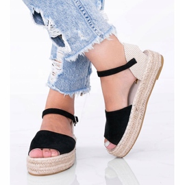 Sandales noires sur la plateforme Pearl River le noir 1 Sandales noires sur la plateforme Pearl River le noir 1