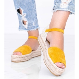 Sandales moutarde sur la plateforme Pearl River jaune 1