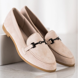 Coura Mocassins Avec Ornement beige 2