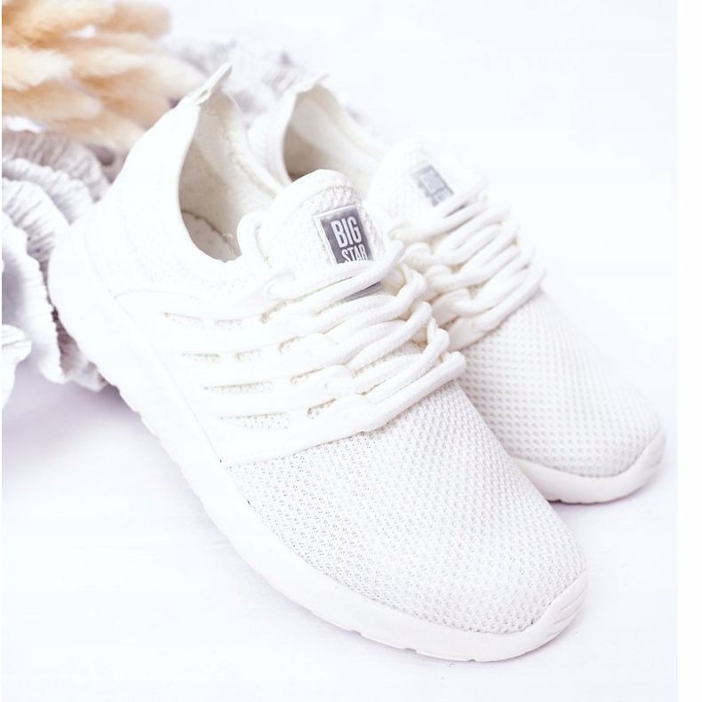 Chaussures de sport pour enfants Sneakers Big Star HH374215 Blanc blanche 2