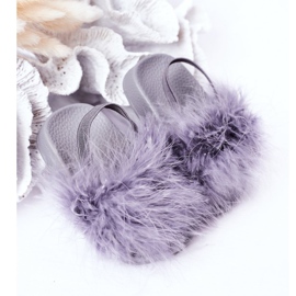 FR1 Chaussons Enfant Caoutchouc Fourrure Gris Clair Skylar 2 FR1 Chaussons Enfant Caoutchouc Fourrure Gris Clair Skylar 2