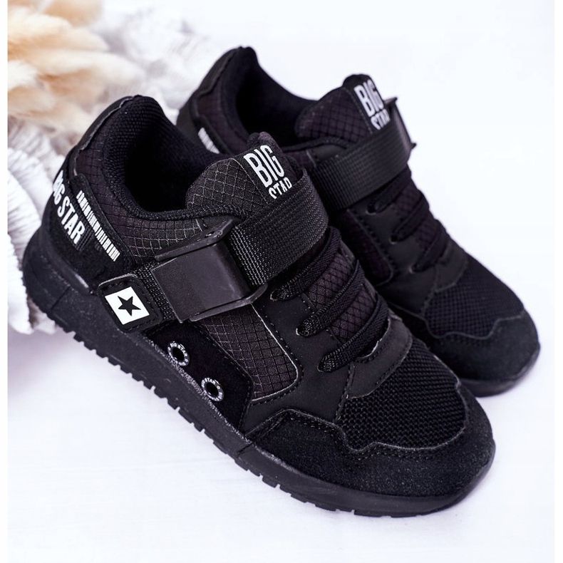 Chaussures de sport pour enfants en mousse à mémoire Big Star HH374164 Noir le noir 2