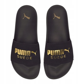 Chaussons Puma Leadcat Ftr Suede Classic noir 372277 01 le noir d'or 1