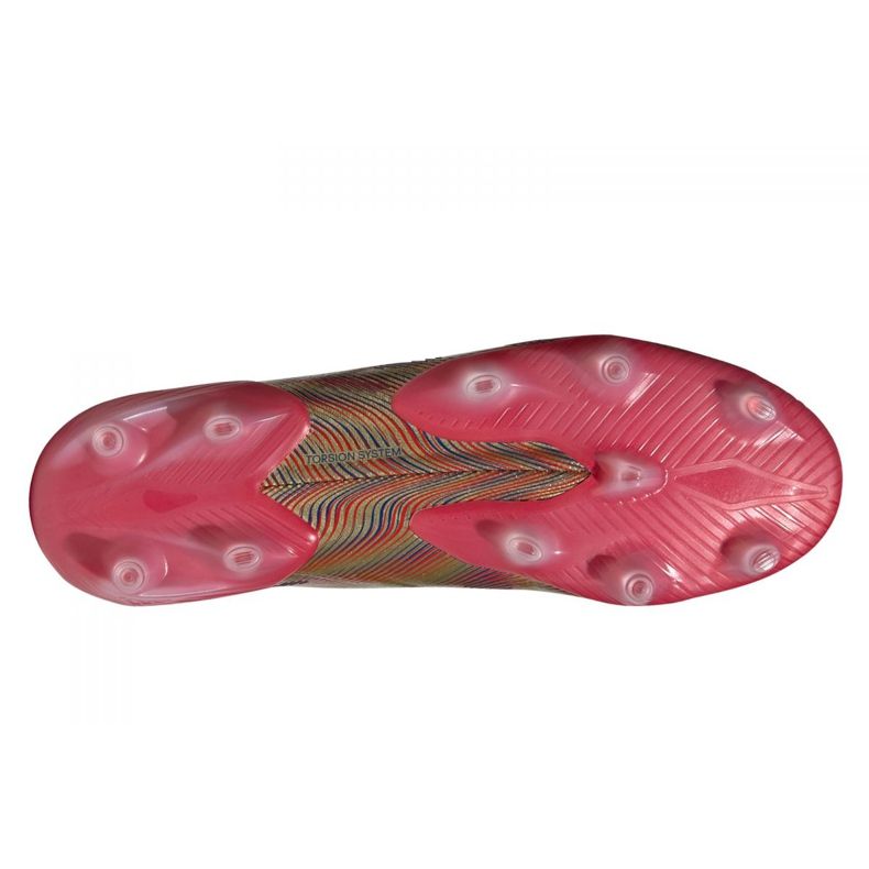 Chaussures de football Adidas Nemeziz.1 Fg M FY0758 gris / argent, or d'or 2