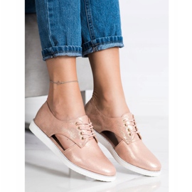 Forever Folie Chaussures à la mode avec une découpe multicolore d'or 3