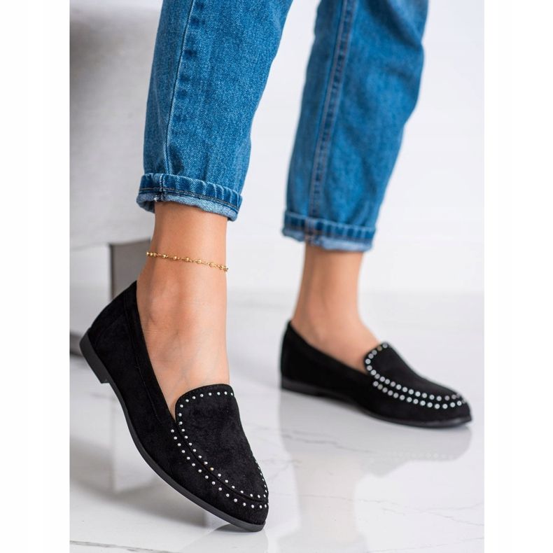 Coura Seigneurs en daim classiques le noir 1