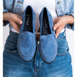 Coura Seigneurs en daim classiques bleu 3