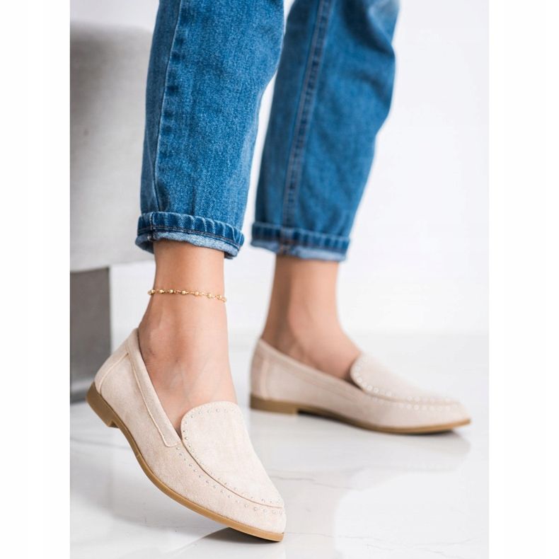 Coura Seigneurs en daim classiques beige 1