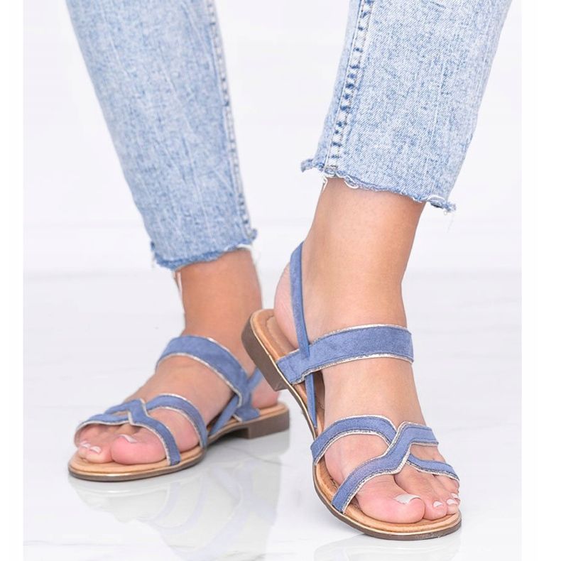 Sandales femme Rosina bleu 1