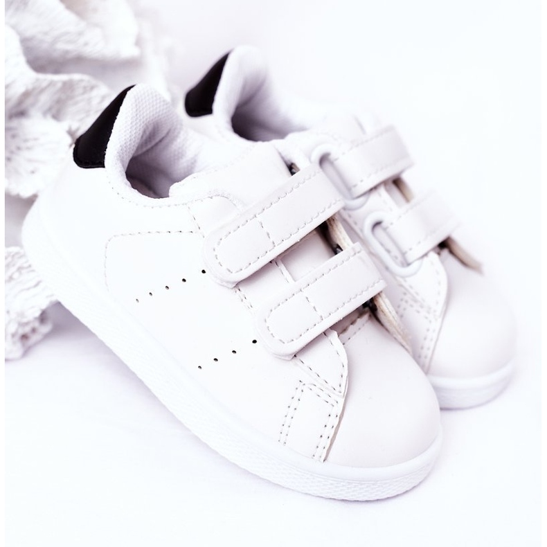 Sneakers California noires et blanches pour enfants avec velcro 2