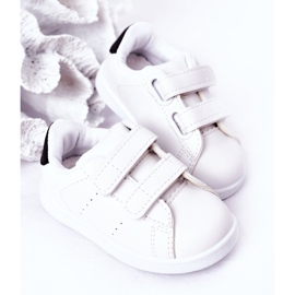 Sneakers California noires et blanches pour enfants avec velcro 1