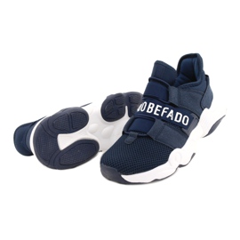 Chaussures pour jeunes Befado 516Q065 bleu marine 3