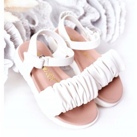 FR1 Sandales Enfant Avec Velcro Blanc Aimy blanche 2