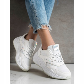 SHELOVET Baskets élégantes blanche 2